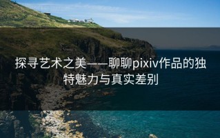探寻艺术之美——聊聊pixiv作品的独特魅力与真实差别