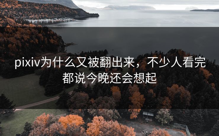pixiv为什么又被翻出来，不少人看完都说今晚还会想起-第1张图片-p站短视频 - p站助手精选网