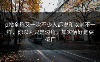 p站全称又一次不少人都说和以前不一样，你以为只是边角，其实恰好是突破口