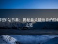 解密P站节奏：揭秘最关键信息的隐藏之道