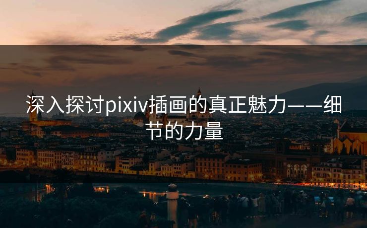 深入探讨pixiv插画的真正魅力——细节的力量-第1张图片-p站短视频 - p站助手精选网